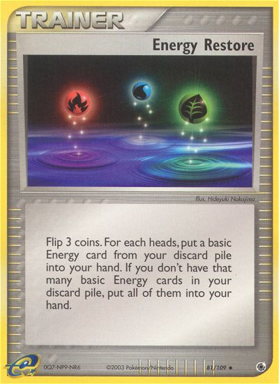 Energy Restore (81/109) [EX: Ruby & Sapphire] | Play N Trade Winnipeg