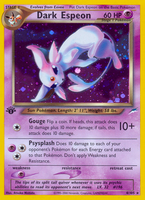 Dark Espeon (4/105) [Neo Destiny 1st Edition] | Play N Trade Winnipeg