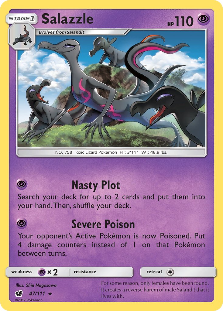 Salazzle (47/111) (Theme Deck Exclusive) [Sun & Moon: Crimson Invasion] | Play N Trade Winnipeg