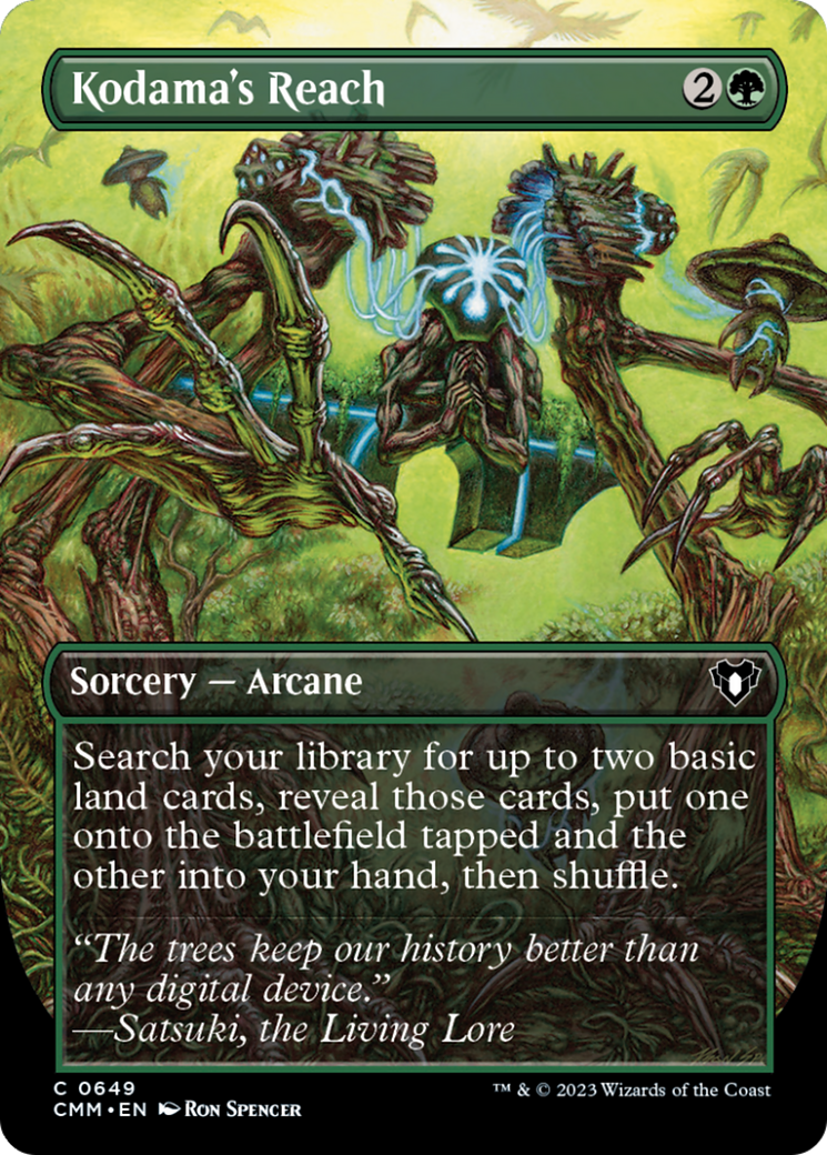 Kodama's Reach (Borderless Alternate Art) [Commander Masters] | Play N Trade Winnipeg