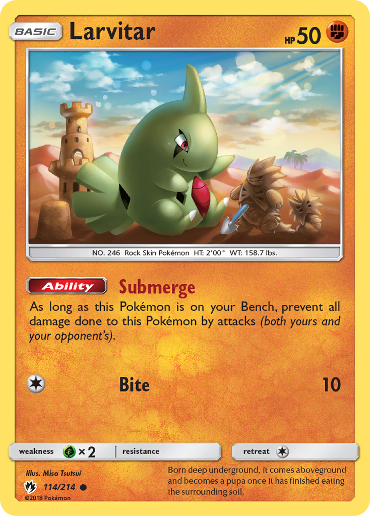 Larvitar (114/214) [Sun & Moon: Lost Thunder] | Play N Trade Winnipeg