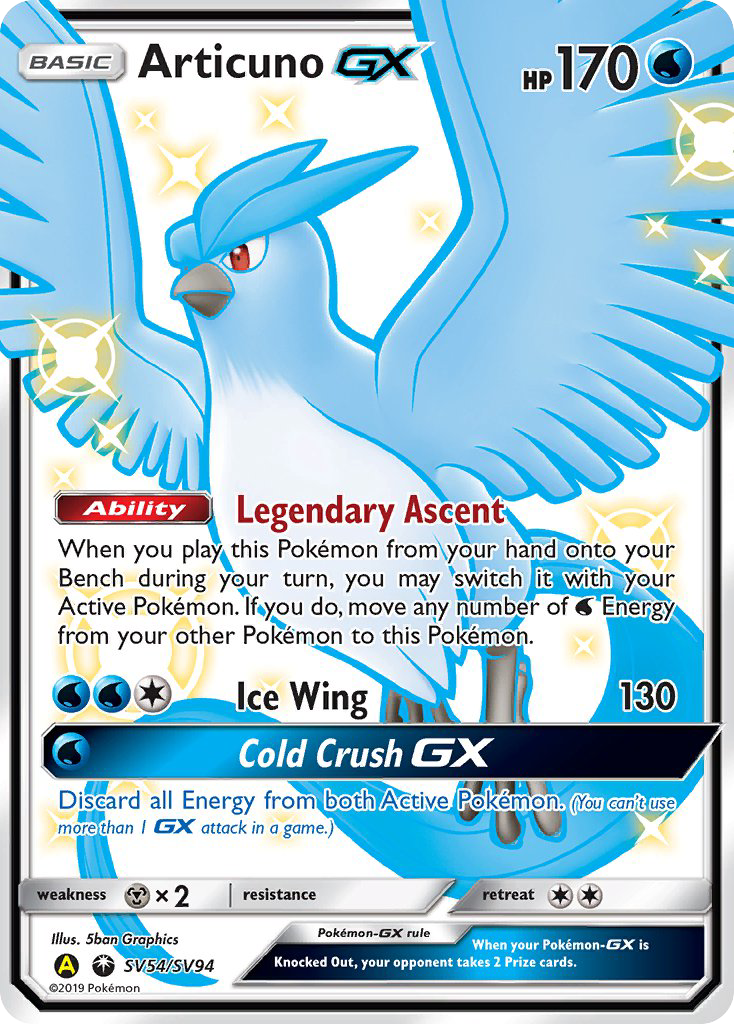 Articuno GX (SV54/SV94) [Sun & Moon: Hidden Fates - Shiny Vault] | Play N Trade Winnipeg