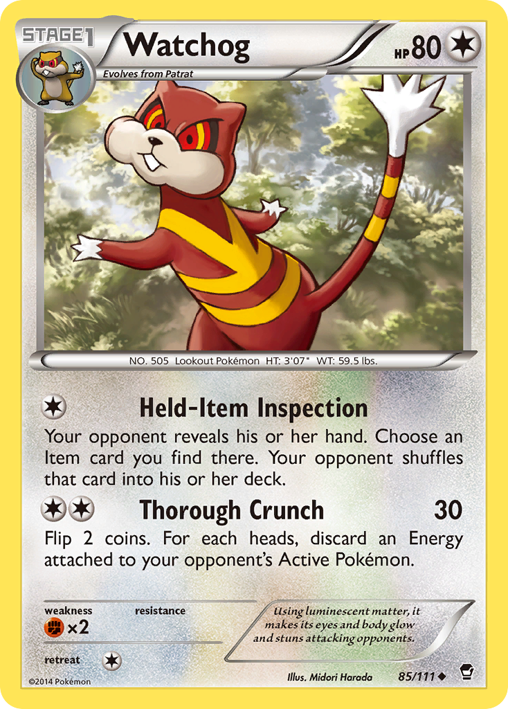 Watchog (85/111) [XY: Furious Fists] | Play N Trade Winnipeg