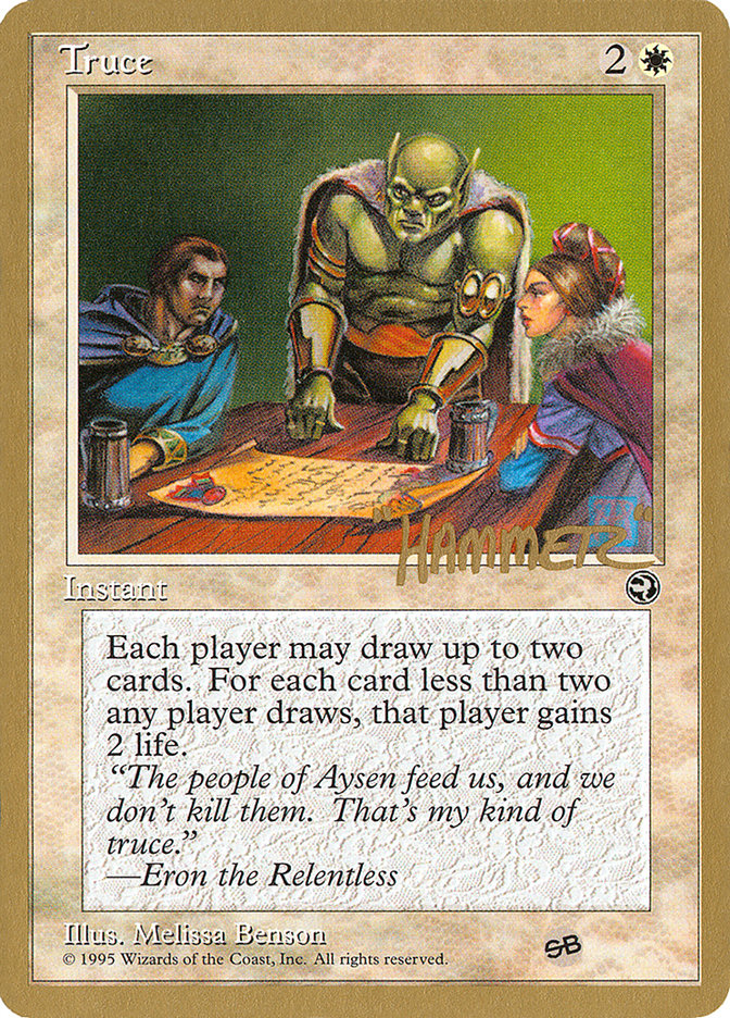 Truce (Shawn "Hammer" Regnier) (SB) [Pro Tour Collector Set] | Play N Trade Winnipeg