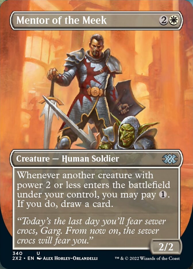 Mentor of the Meek (Borderless Alternate Art) [Double Masters 2022] | Play N Trade Winnipeg