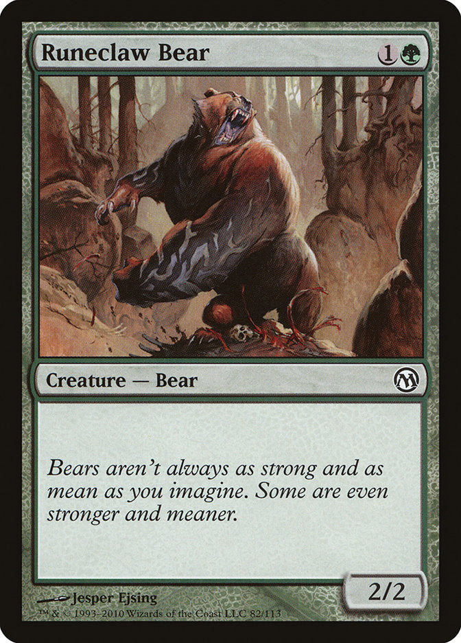 Runeclaw Bear [Duels of the Planeswalkers] | Play N Trade Winnipeg