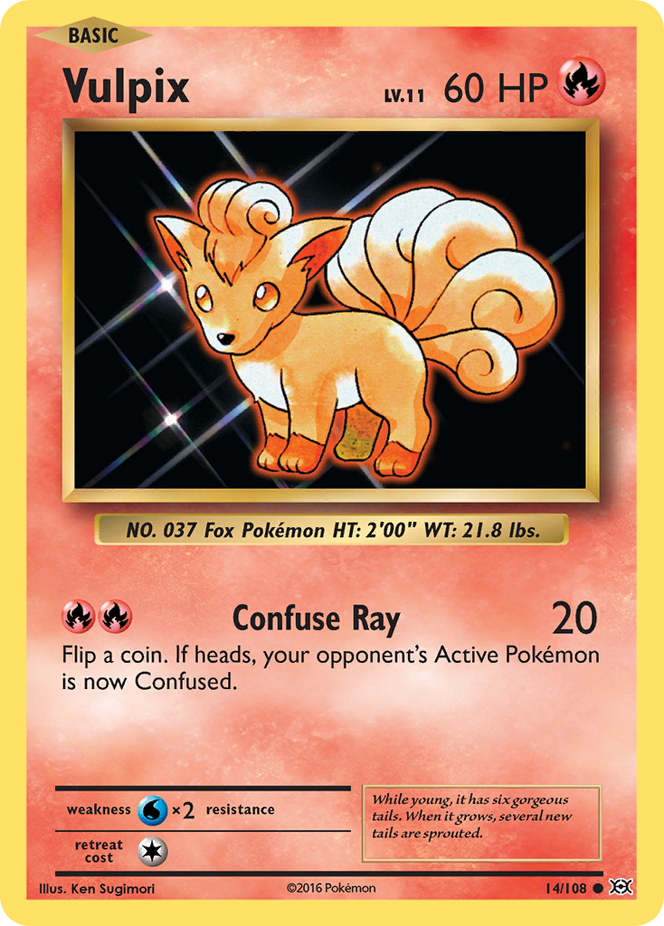 Vulpix (14/108) [XY: Evolutions] | Play N Trade Winnipeg