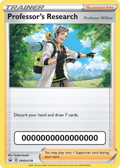 Professor's Research (SWSH178) (Pokemon Go Code) [Sword & Shield: Black Star Promos] | Play N Trade Winnipeg