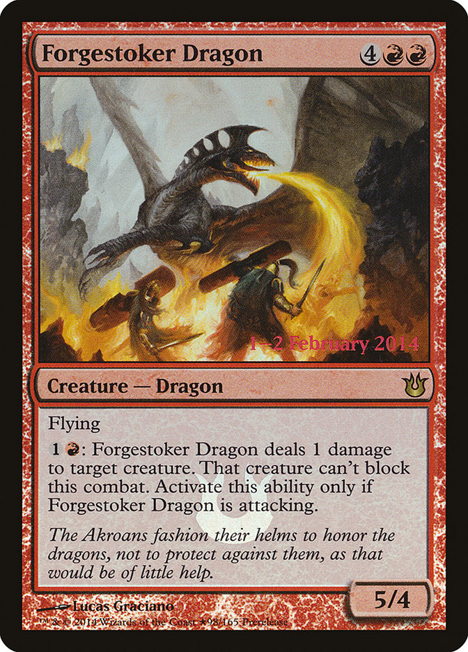 Forgestoker Dragon  [Born of the Gods Prerelease Promos] | Play N Trade Winnipeg
