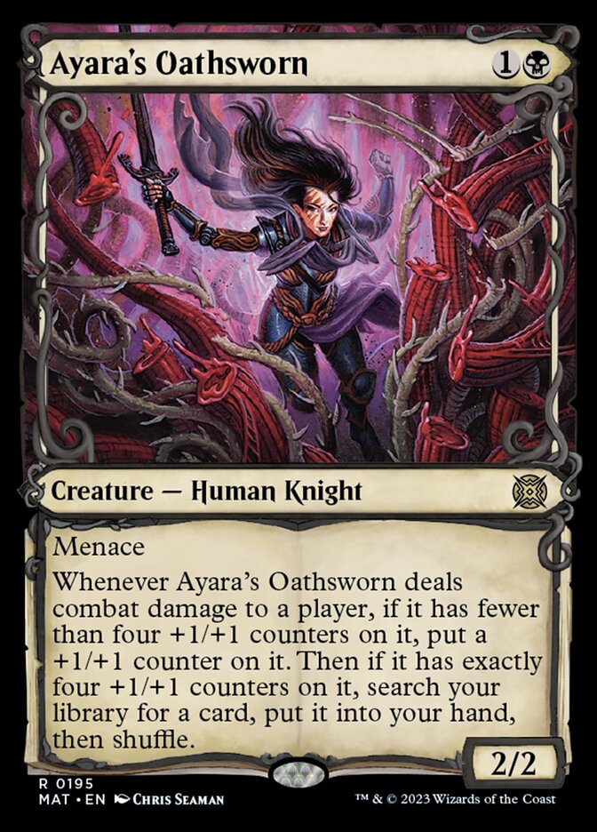 Ayara's Oathsworn (Showcase Halo Foil) [March of the Machine: The Aftermath] | Play N Trade Winnipeg