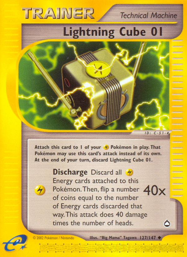 Lightning Cube 01 (127/147) [Aquapolis] | Play N Trade Winnipeg