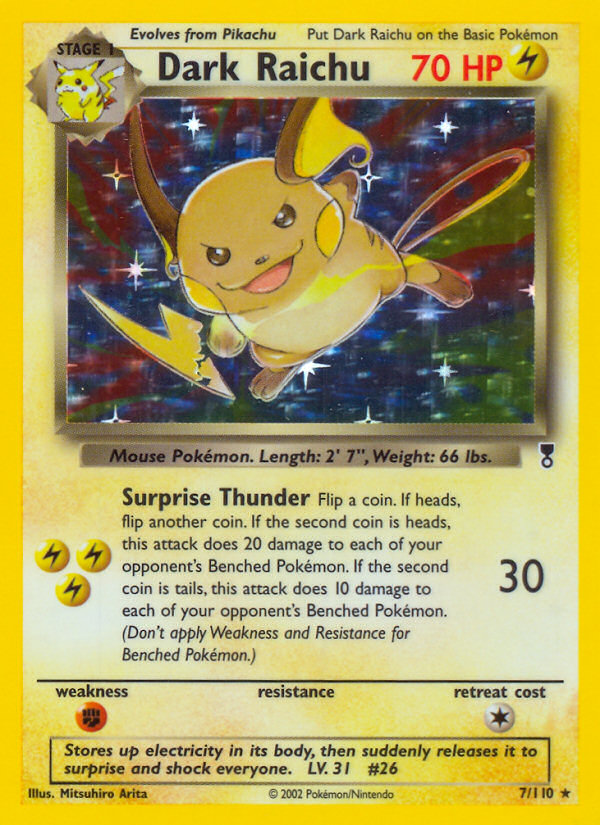 Dark Raichu (7/110) [Legendary Collection] | Play N Trade Winnipeg