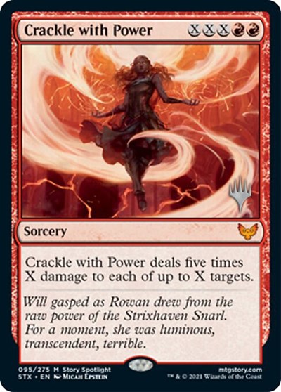 Crackle with Power (Promo Pack) [Strixhaven: School of Mages Promos] | Play N Trade Winnipeg