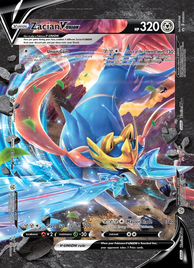 Zacian V-Union (Jumbo Card) [Sword & Shield: Black Star Promos] | Play N Trade Winnipeg