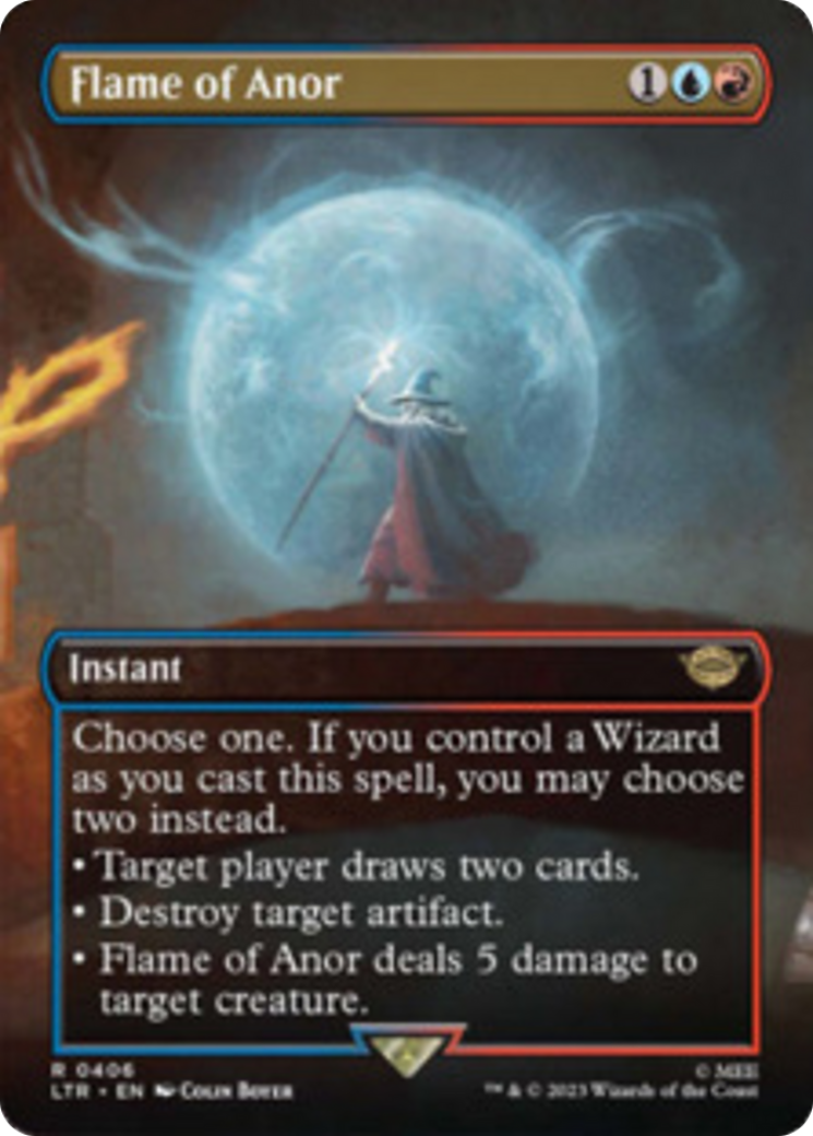 Flame of Anor (Borderless Alternate Art) [The Lord of the Rings: Tales of Middle-Earth] | Play N Trade Winnipeg