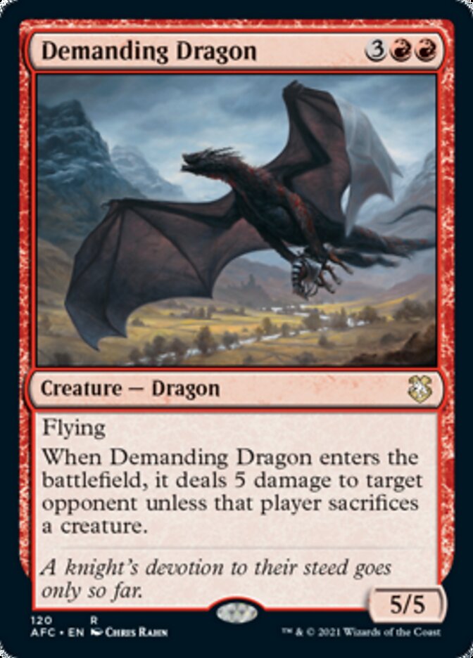 Demanding Dragon [Dungeons & Dragons: Adventures in the Forgotten Realms Commander] | Play N Trade Winnipeg