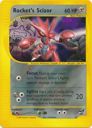 Rocket's Scizor (4) (Winner) [Best of Promos] | Play N Trade Winnipeg