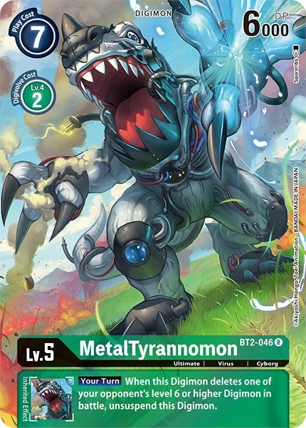 MetalTyrannomon [BT2-046] (Alternate Art) [Dimensional Phase] | Play N Trade Winnipeg