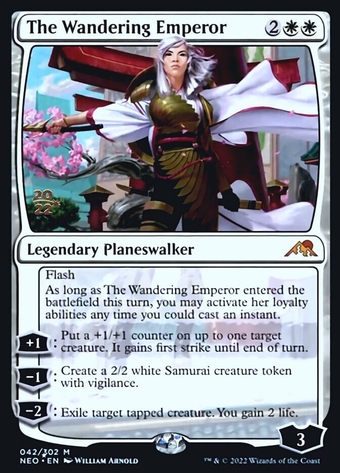 The Wandering Emperor [Kamigawa: Neon Dynasty Prerelease Promos] | Play N Trade Winnipeg