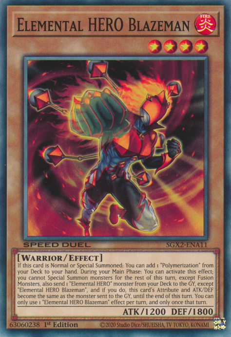 Elemental HERO Blazeman [SGX2-ENA11] Common | Play N Trade Winnipeg