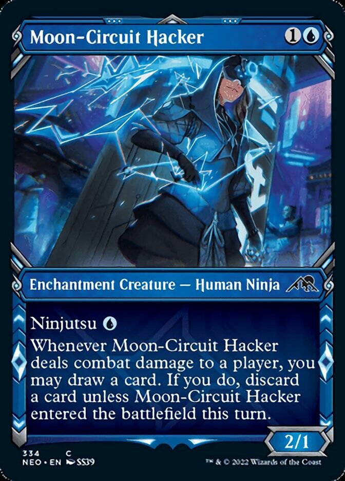 Moon-Circuit Hacker (Showcase Ninja) [Kamigawa: Neon Dynasty] | Play N Trade Winnipeg