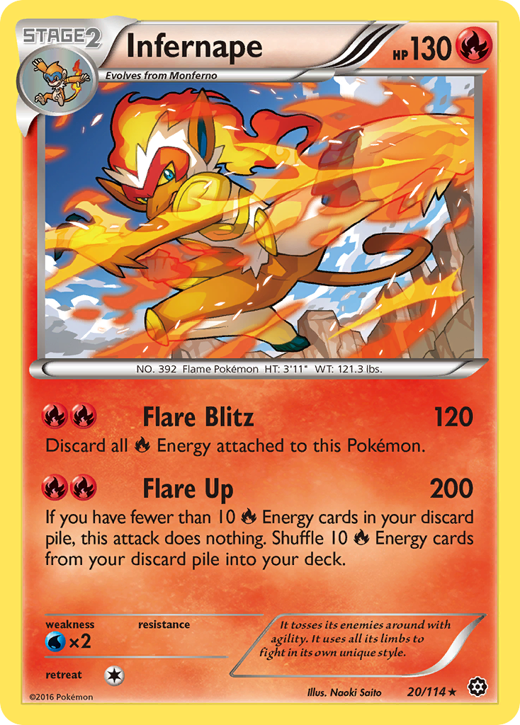 Infernape (20/114) [XY: Steam Siege] | Play N Trade Winnipeg