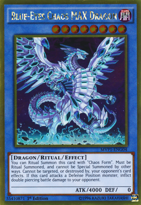 Blue-Eyes Chaos MAX Dragon [MVP1-ENG04] Gold Rare | Play N Trade Winnipeg