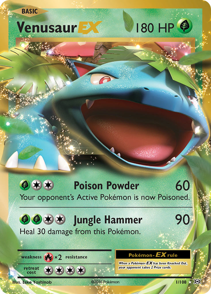 Venusaur EX (1/108) [XY: Evolutions] | Play N Trade Winnipeg