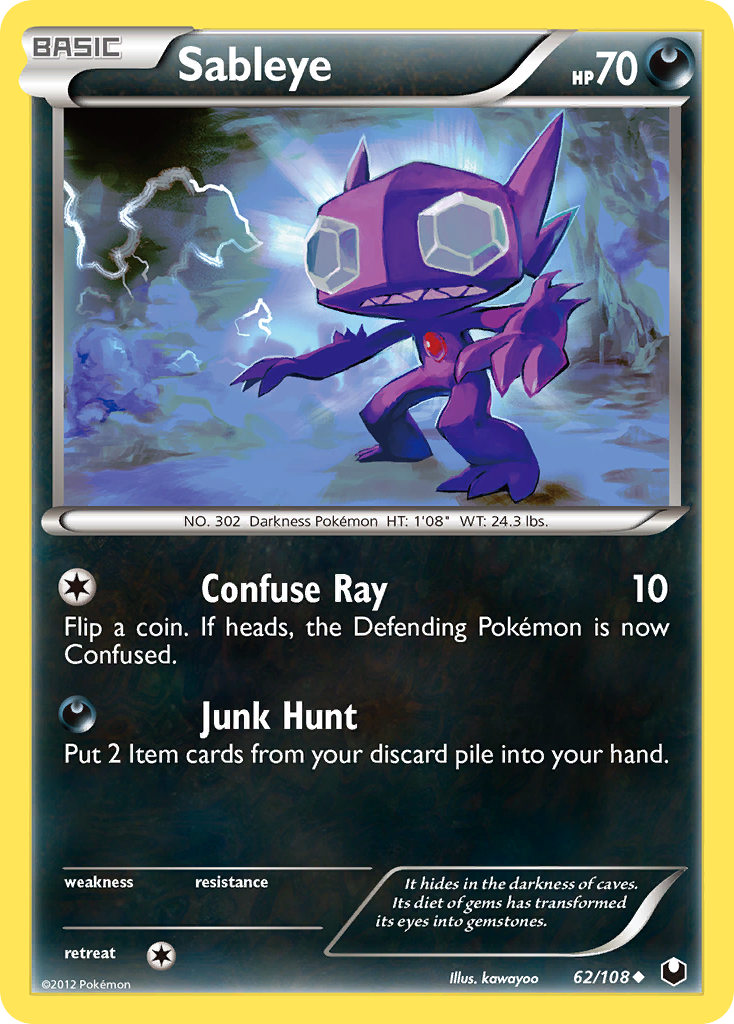 Sableye (62/108) [Black & White: Dark Explorers] | Play N Trade Winnipeg