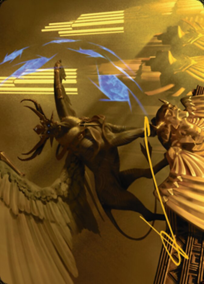 Raffine, Scheming Seer Art Card (Gold-Stamped Signature) [Streets of New Capenna Art Series] | Play N Trade Winnipeg