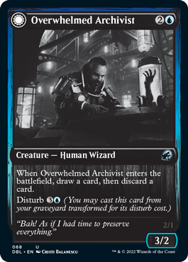 Overwhelmed Archivist // Archive Haunt [Innistrad: Double Feature] | Play N Trade Winnipeg