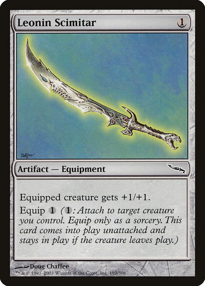 Leonin Scimitar [Mirrodin] | Play N Trade Winnipeg