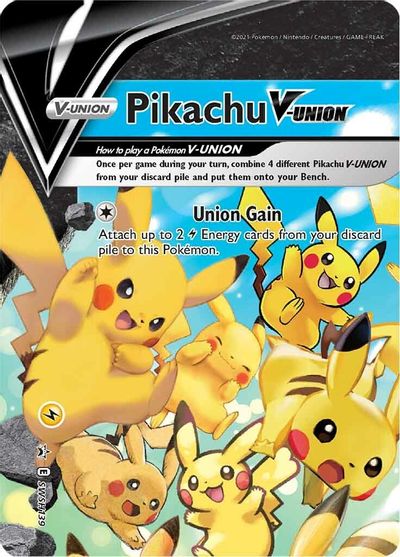 Pikachu V-UNION (SWSH139) (Celebrations) [Sword & Shield: Black Star Promos] | Play N Trade Winnipeg