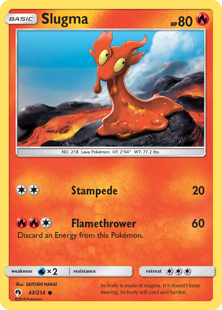 Slugma (43/214) [Sun & Moon: Lost Thunder] | Play N Trade Winnipeg