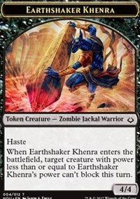 Earthshaker Khenra // Cat Double-sided Token [Hour of Devastation Tokens] | Play N Trade Winnipeg