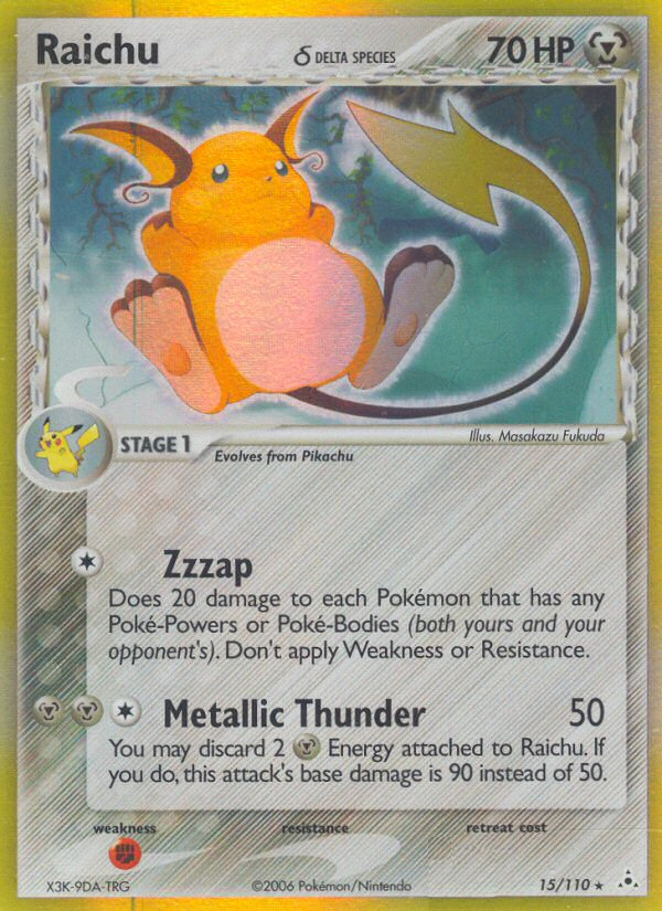 Raichu (15/110) (Delta Species) [EX: Holon Phantoms] | Play N Trade Winnipeg