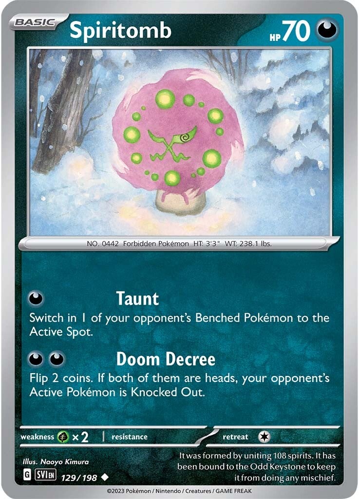 Spiritomb (129/198) [Scarlet & Violet: Base Set] | Play N Trade Winnipeg