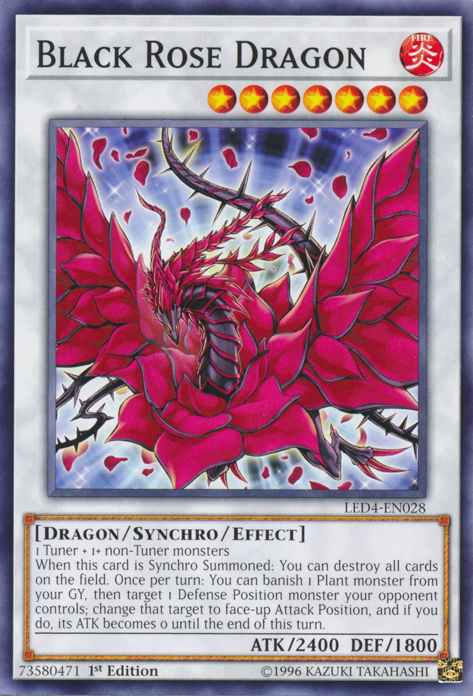 Black Rose Dragon [LED4-EN028] Common | Play N Trade Winnipeg