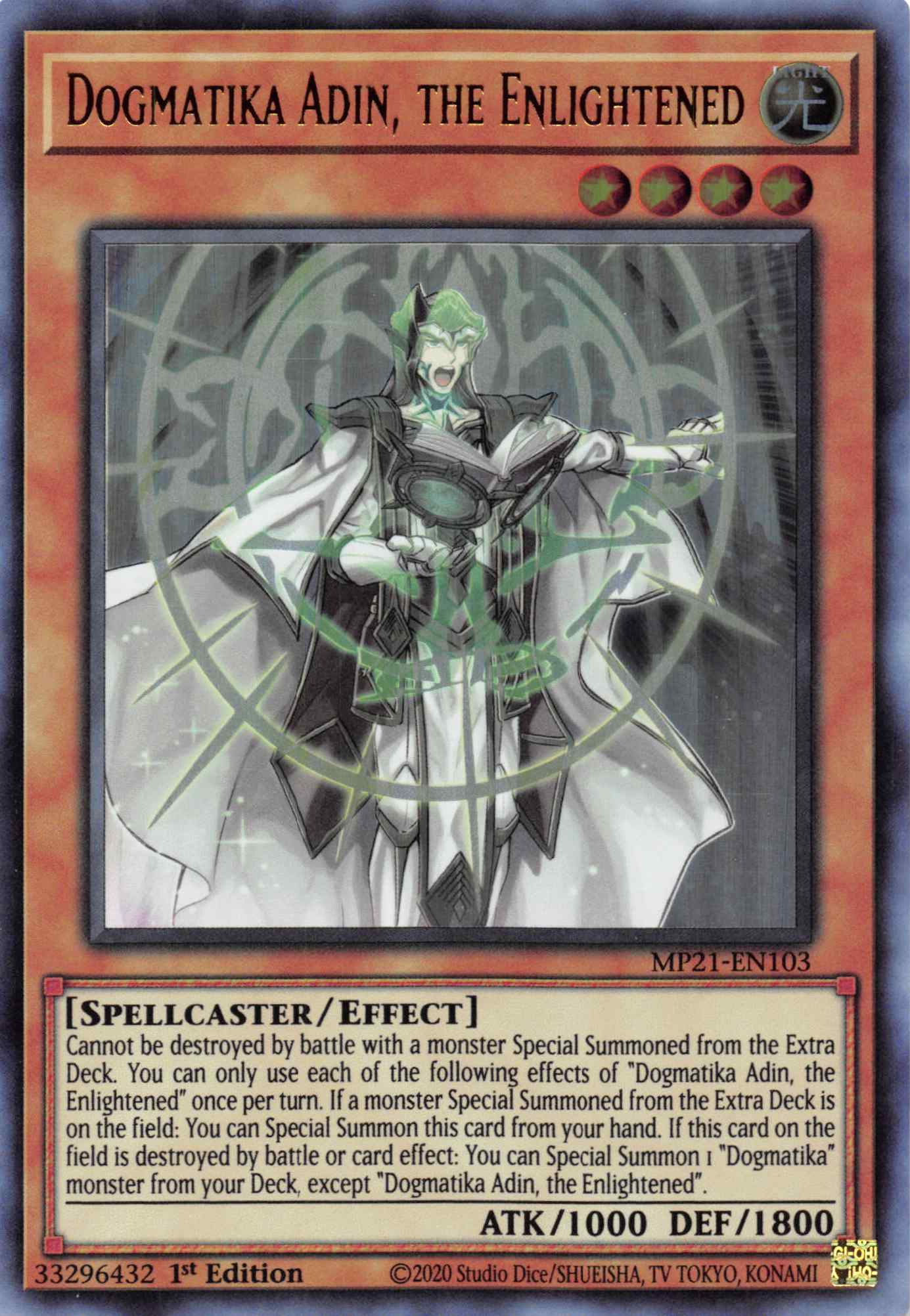 Dogmatika Adin, the Enlightened [MP21-EN103] Ultra Rare | Play N Trade Winnipeg