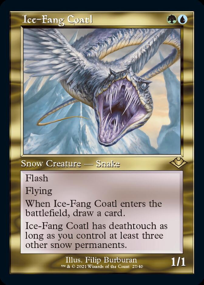 Ice-Fang Coatl (Retro) [Modern Horizons 2] | Play N Trade Winnipeg