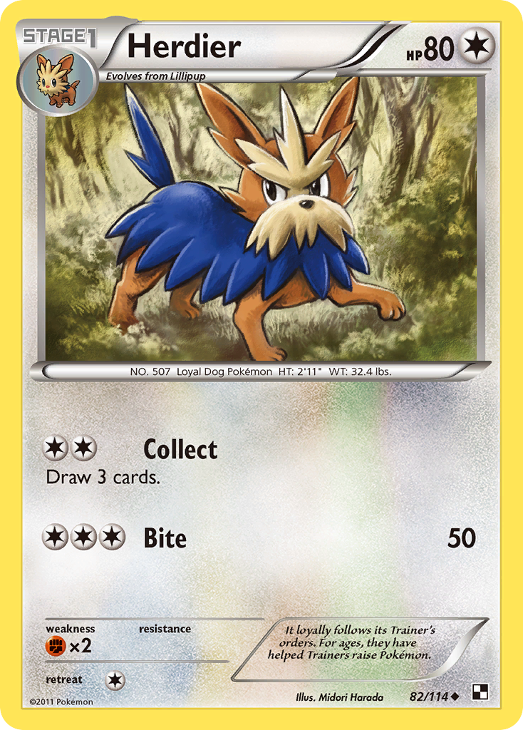 Herdier (82/114) [Black & White: Base Set] | Play N Trade Winnipeg