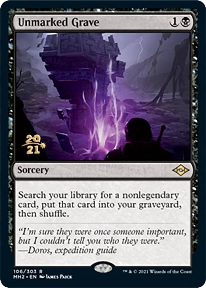 Unmarked Grave [Modern Horizons 2 Prerelease Promos] | Play N Trade Winnipeg