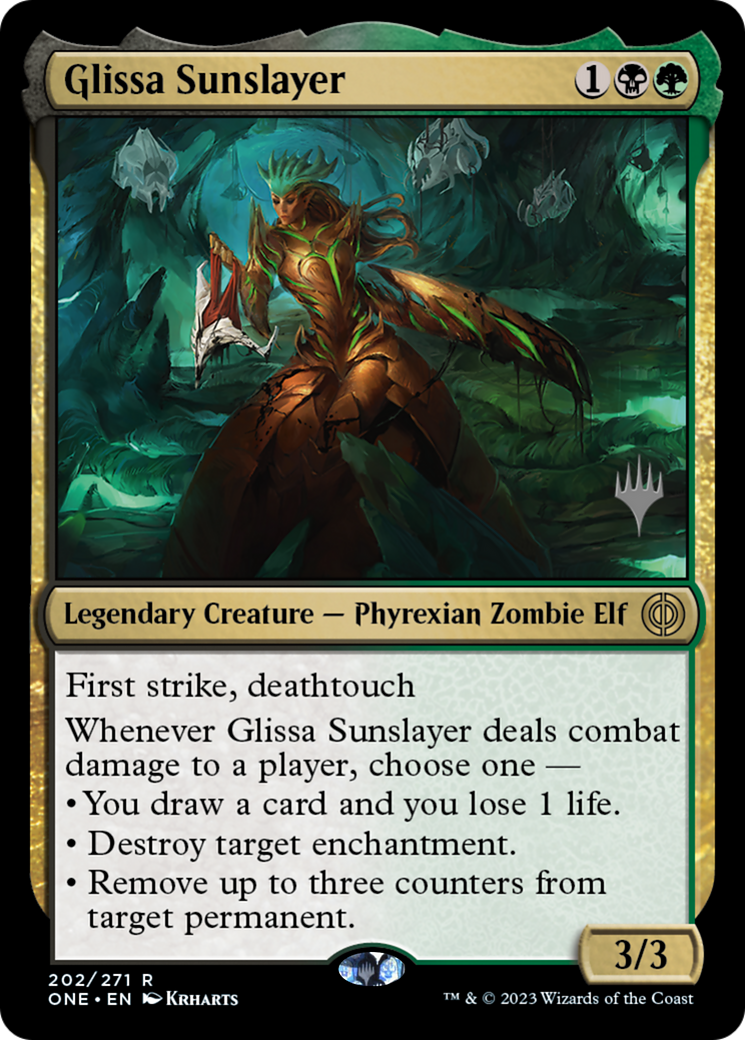 Glissa Sunslayer (Promo Pack) [Phyrexia: All Will Be One Promos] | Play N Trade Winnipeg