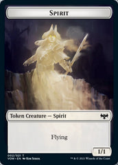 Spirit (002) // Copy Double-sided Token [Innistrad: Crimson Vow Tokens] | Play N Trade Winnipeg