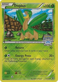 Tropius (5/101) (National Championship Promo) [Black & White: Plasma Blast] | Play N Trade Winnipeg