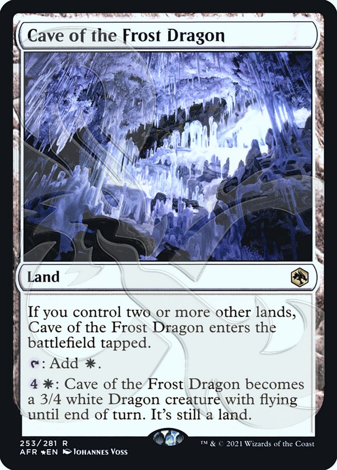 Cave of the Frost Dragon (Ampersand Promo) [Dungeons & Dragons: Adventures in the Forgotten Realms Promos] | Play N Trade Winnipeg
