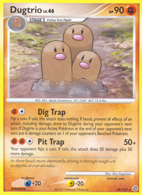 Dugtrio (24/132) [Diamond & Pearl: Secret Wonders] | Play N Trade Winnipeg