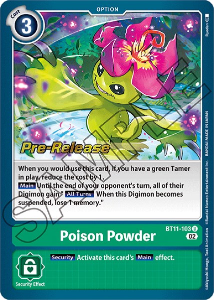 Poison Powder [BT11-103] [Dimensional Phase Pre-Release Promos] | Play N Trade Winnipeg