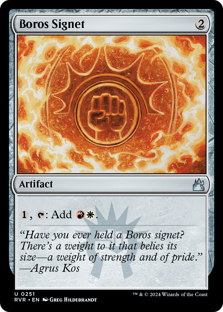 Boros Signet [Ravnica Remastered] | Play N Trade Winnipeg