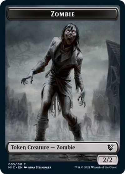 Zombie (005 MIC) // Zombie (005 MID) [Innistrad: Midnight Hunt Commander] | Play N Trade Winnipeg